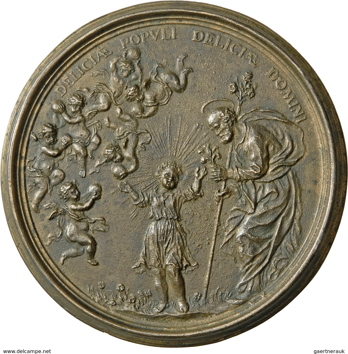 Italien: Toscana-Grossherzogtum, Cosimo III. Von Medici, 1670-1723: Bronzegussmedaille O. J. (1719), - 1900-1946 : Víctor Emmanuel III & Umberto II