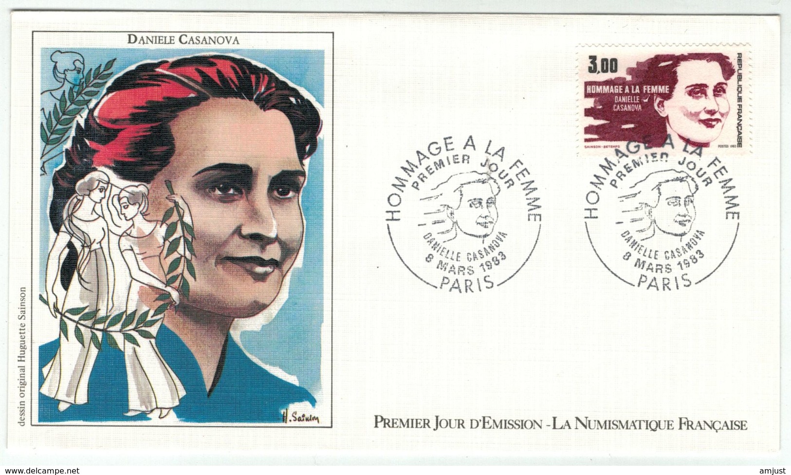 France // FDC // 1980-1989 // 1983 //  FDC Du 08.03.1983  Hommage à La Femme - 1980-1989