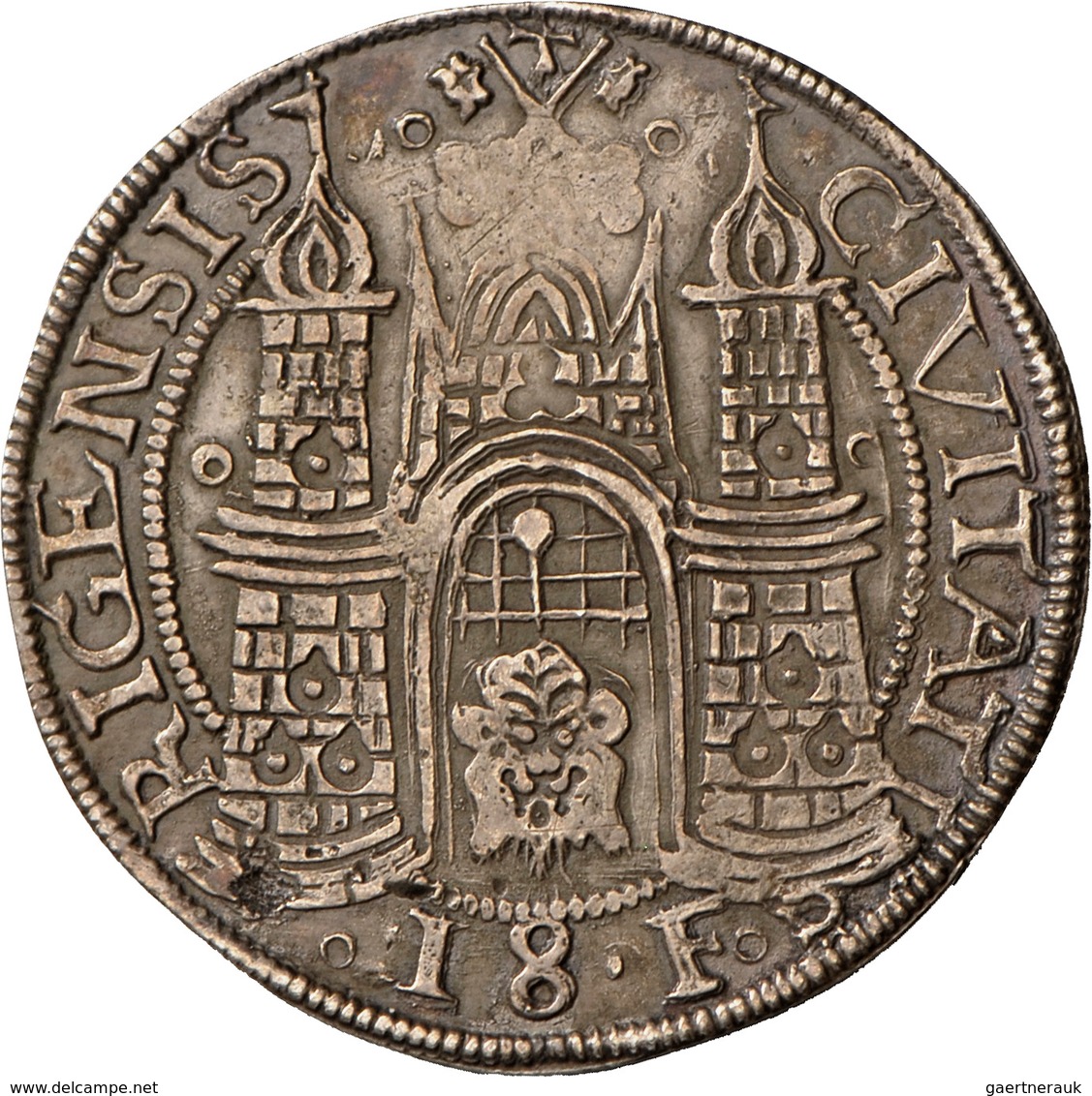 Lettland: Riga-Stadt: Taler Zu 18 Ferding 1574; 40 Mm, 25,42 G, Vgl. Davenport 8459, Galvanoplastisc - Letonia