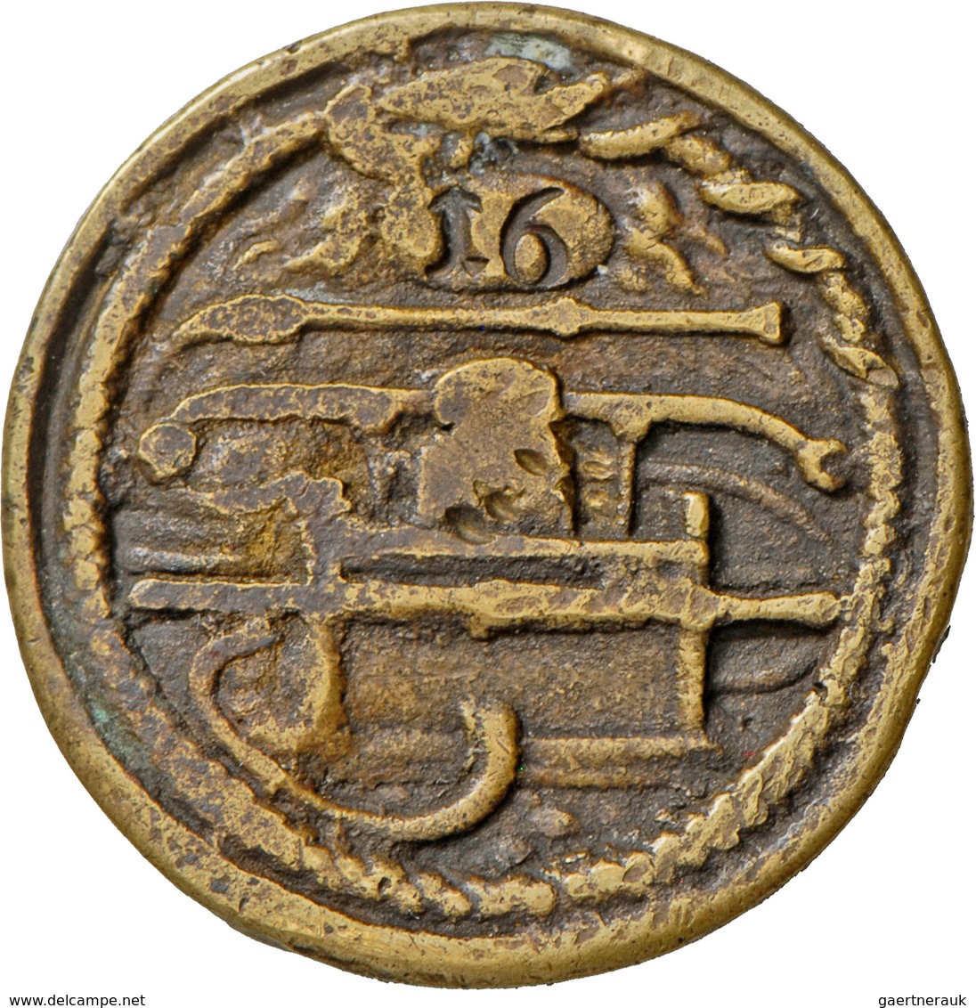 Niederlande: Amsterdam, Stadt: Brandspuitpenning (Token Der Feuerwehr, Bronzeguss) O.J. (1700-1800), - Collections