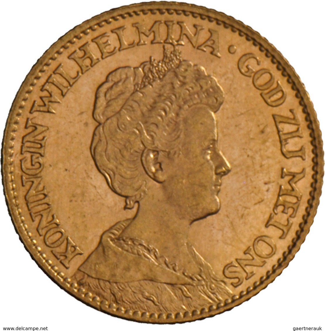 Niederlande - Anlagegold: Wilhelmina 1890-1948: 10 Gulden 1911, KM# 149, Friedberg 349, 6,70 G, 900/ - Monnaies D'or Et D'argent