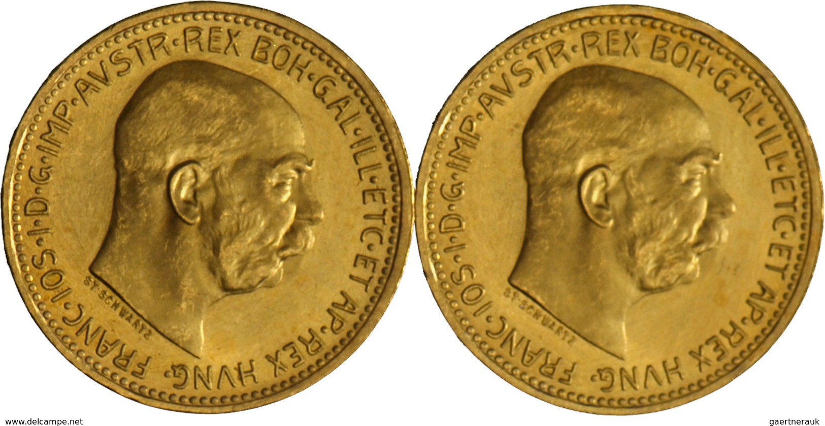 Österreich - Anlagegold: Franz Joseph I. 1848-1916: 4 X 20 Kronen 1915 (NP), KM# 2818, Friedberg 509 - Autriche