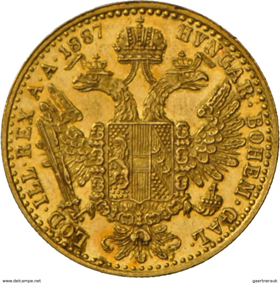 Österreich - Anlagegold: Franz Joseph I. 1848-1916: 1 Dukat 1887. 3,49 G, 986/1000 Gold, Friedberg 4 - Austria