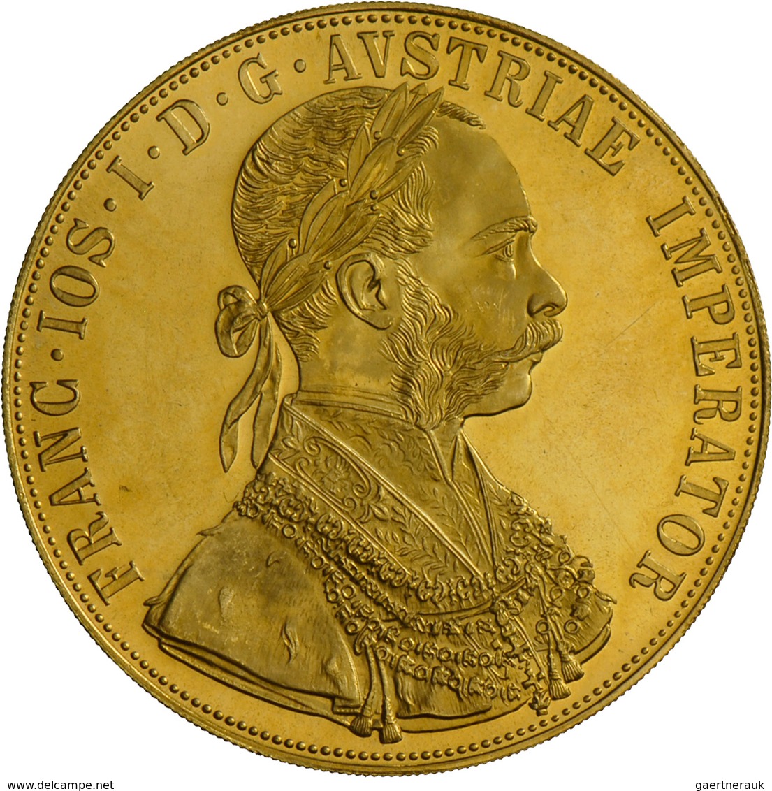 Österreich - Anlagegold: Franz Joseph I. 1848-1916: 4 Dukaten 1915 (NP). Gold 986/1000, 13,96 G, Fri - Austria