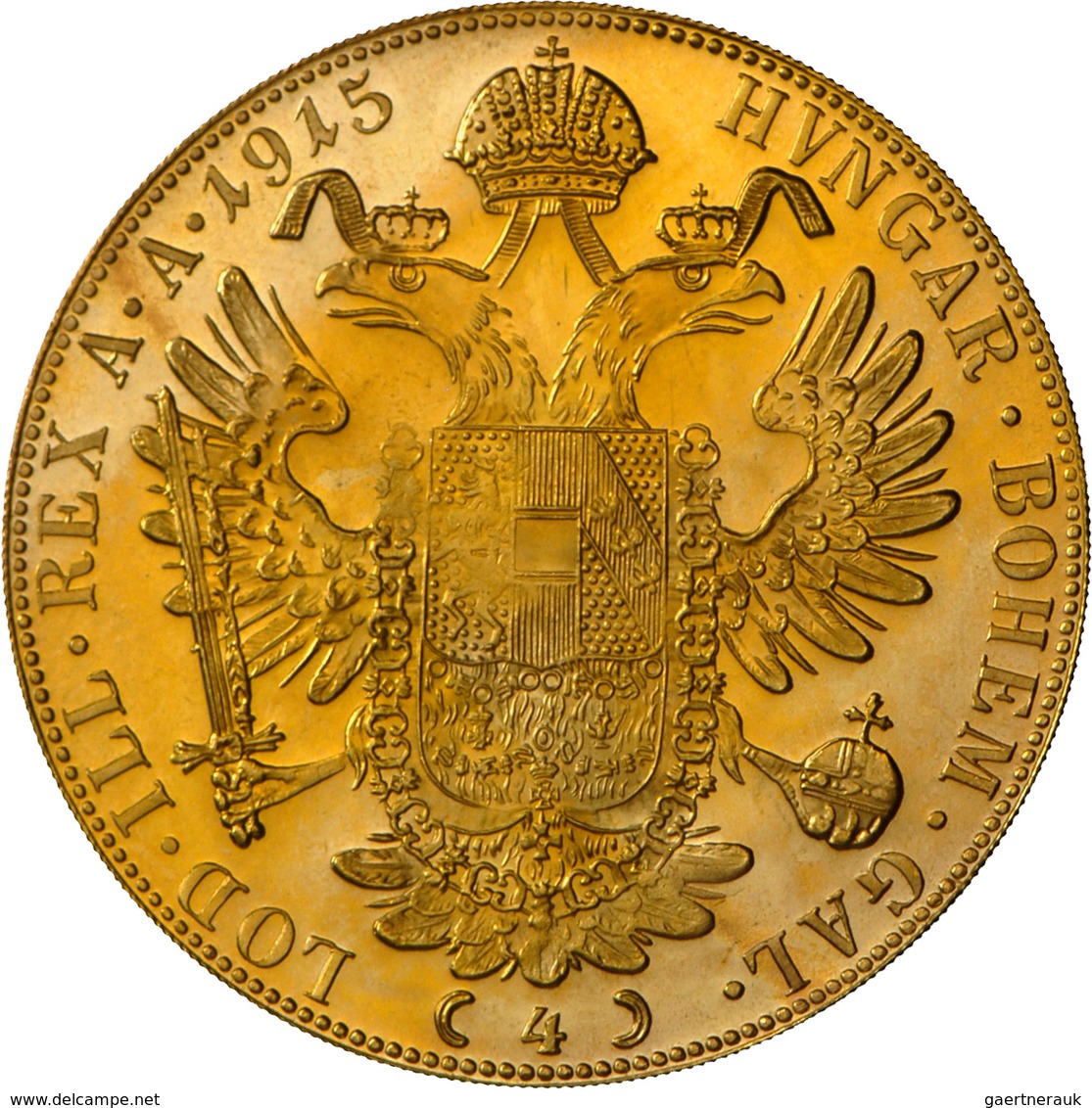 Österreich - Anlagegold: Franz Joseph I. 1848-1916: Lot 2 Goldmünzen: 2 X 4 Dukaten 1915 (NP), KM# 2 - Autriche