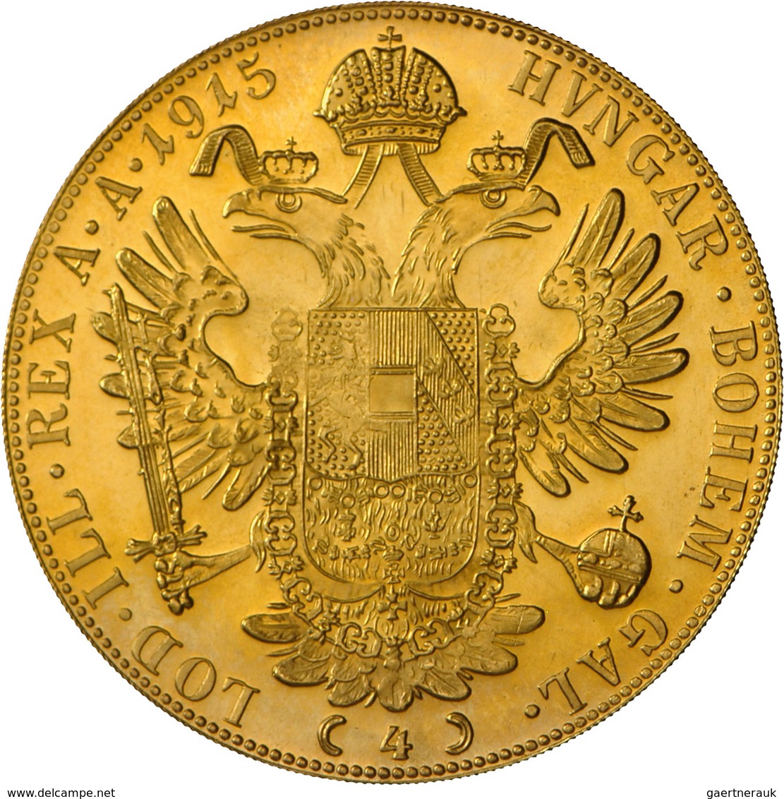 Österreich - Anlagegold: Franz Joseph I. 1848-1916: Lot 2 Goldmünzen: 2 X 4 Dukaten 1915 (NP), KM# 2 - Autriche