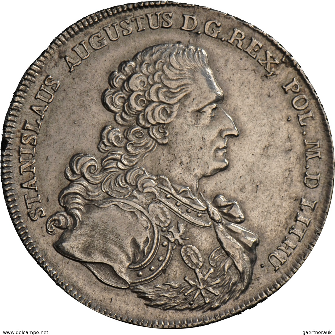 Polen: Stanislaus August, 1764-1795: Konventionstaler 1766 F-S, Davenport 1618. 27,93 G. Randfehler, - Polonia