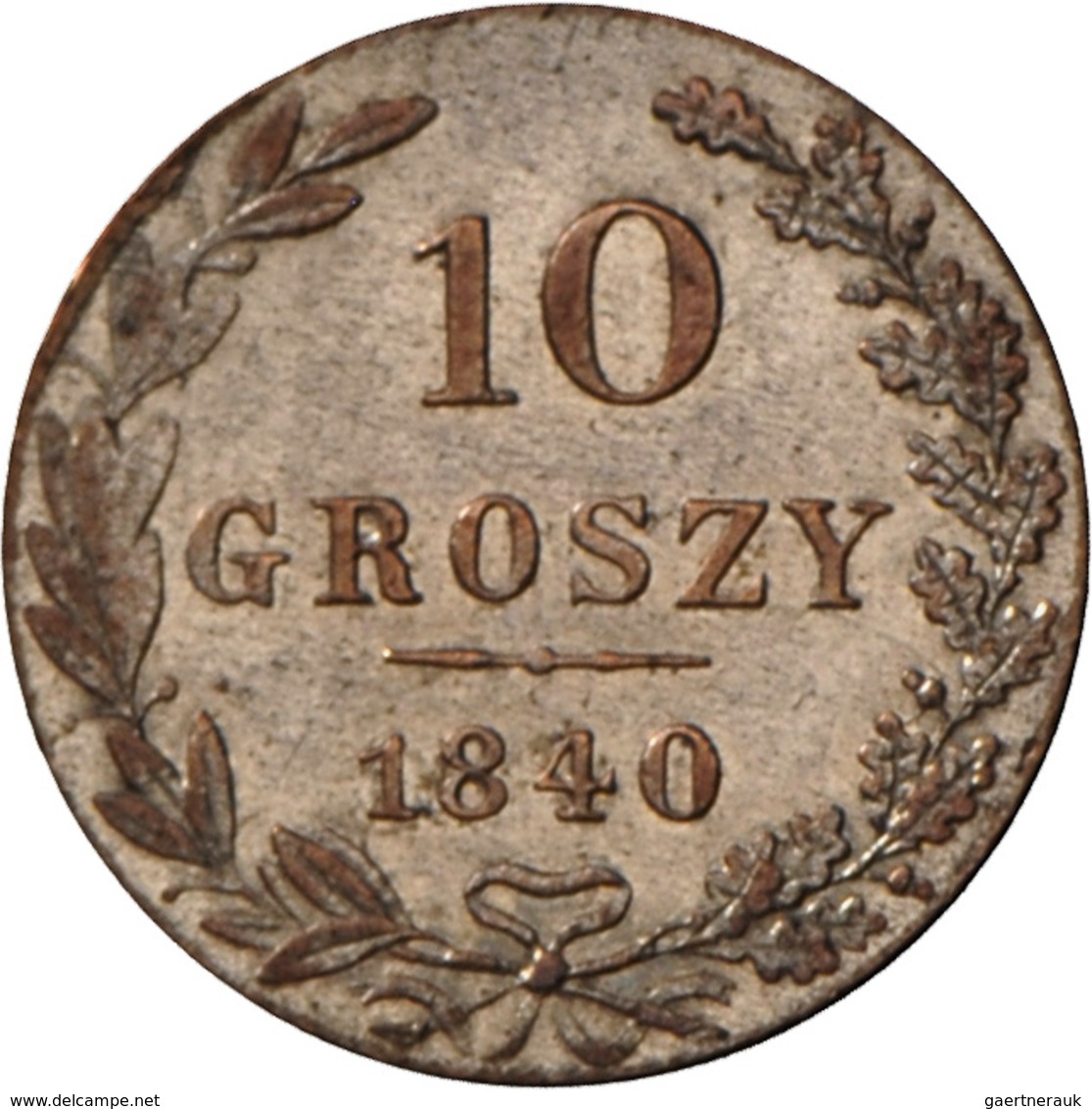 Russland: Nikolaus I. 1825-1856: Geprägt Für Polen, 10 Groszy 1840 + 5 Groszy 1840, Vorzüglich. - Rusland