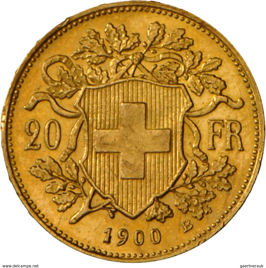 Schweiz - Anlagegold: 20 Franken 1900 B (Vreneli), KM# 35.1, 6.45 G, 900/1000 Gold, Auflage Nur 400. - Altri & Non Classificati