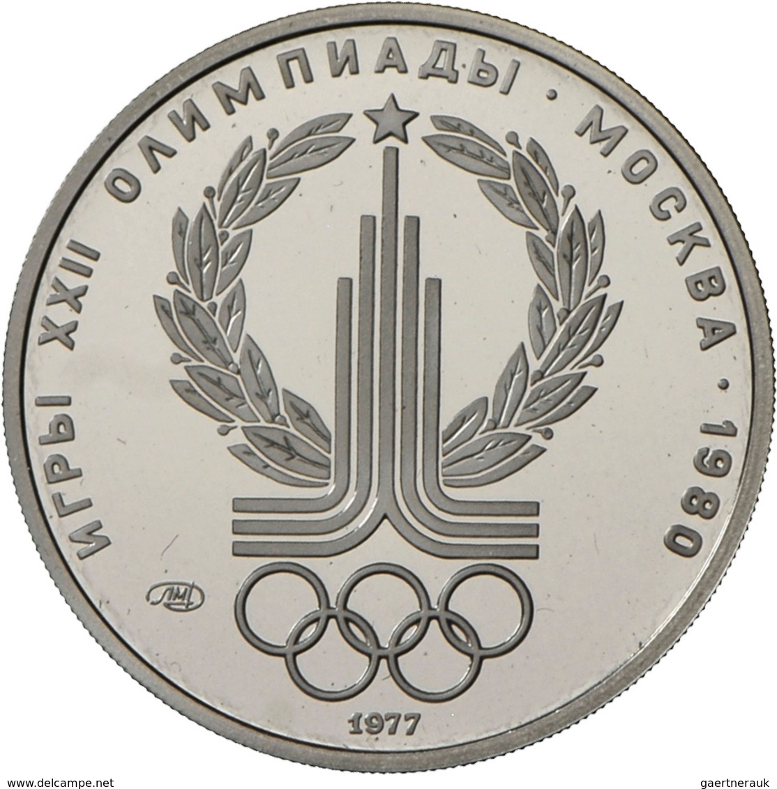 Sowjetunion: Olympiade Moskau 1980: Set Von 5 X 150 Rubel Aus Platin Der Jahrgänge 1977 (Y#152 - 2x) - Rusia