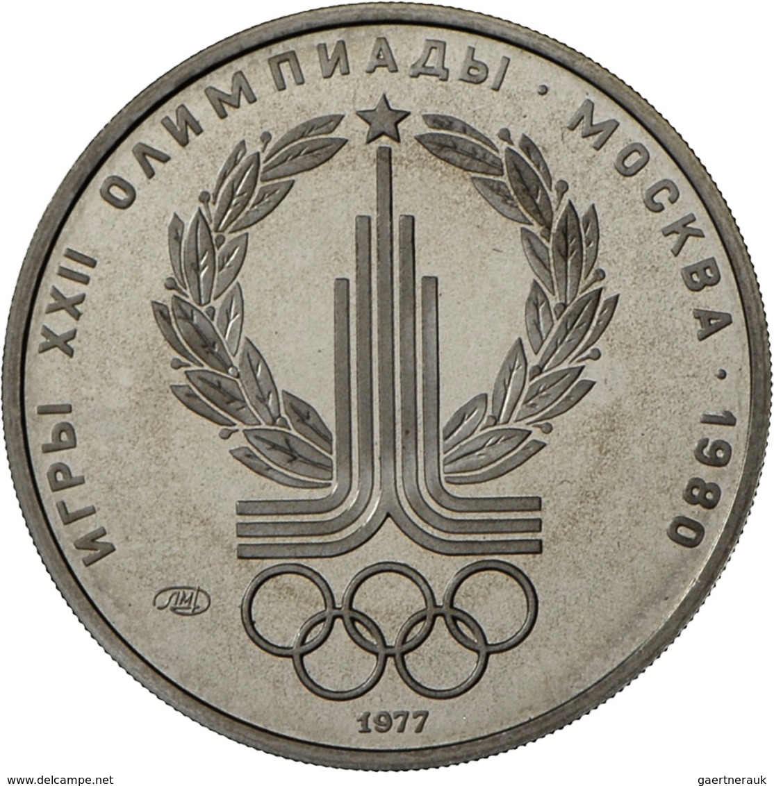 Sowjetunion: Olympiade Moskau 1980: Set Von 5 X 150 Rubel Aus Platin Der Jahrgänge 1977 (Y#152 - 2x) - Russie