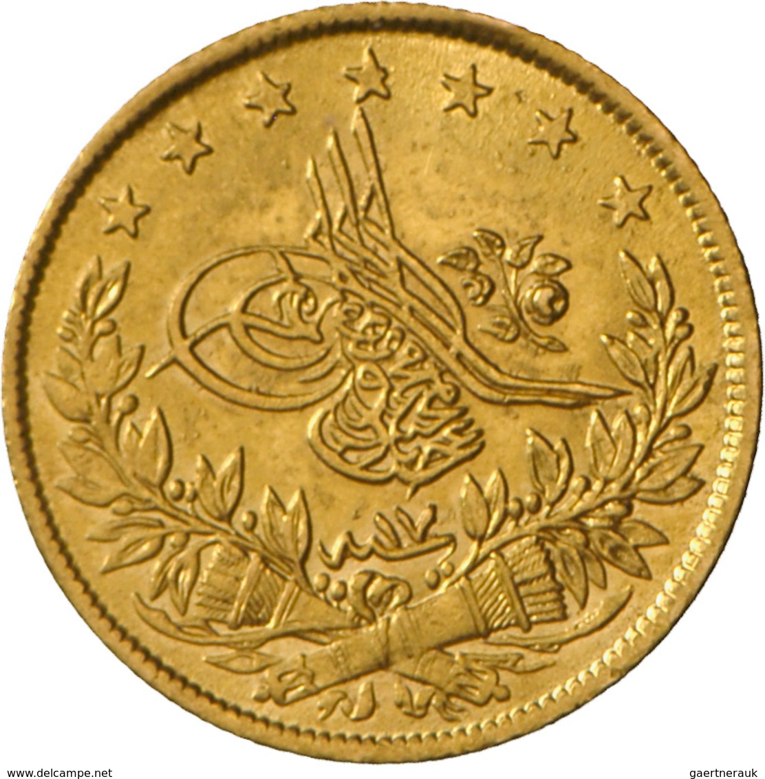 Türkei - Anlagegold: Abdul Mejid 1839-1861 (1255-1277): 10 Kurush Nach Münzreform 1845, Jahr 17 (IV) - Turchia
