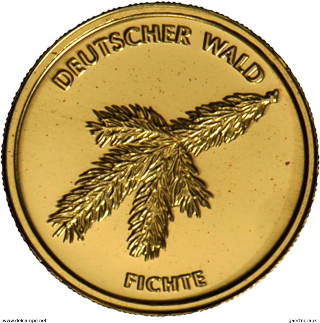 Deutschland - Anlagegold: 5 X 20 Euro Gold Serie Deutscher Wald: 2 X Eiche (2010), 2 X Buche (2011) - Allemagne