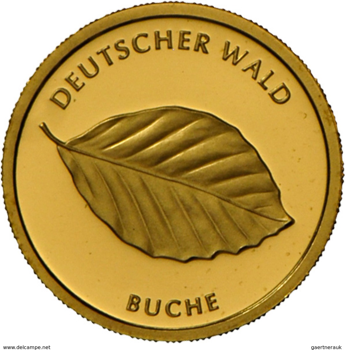 Deutschland - Anlagegold: 5 X 20 Euro Gold Serie Deutscher Wald: 2 X Eiche (2010), 2 X Buche (2011) - Alemania
