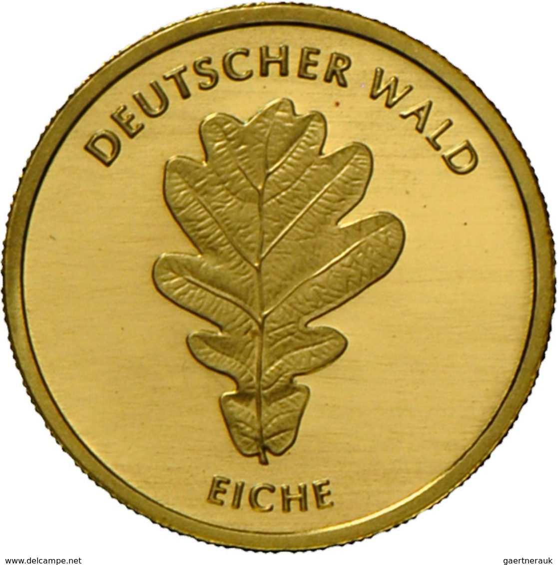 Deutschland - Anlagegold: 5 X 20 Euro Gold Serie Deutscher Wald 2010 - 2014: (Eiche, Buche, Fichte, - Germania