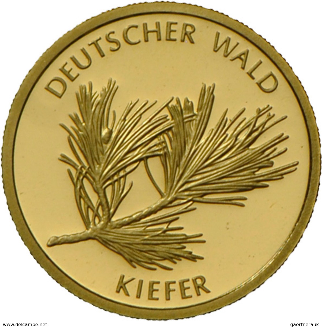 Deutschland - Anlagegold: 5 X 20 Euro Gold Serie Deutscher Wald 2010 - 2014: (Eiche, Buche, Fichte, - Germania