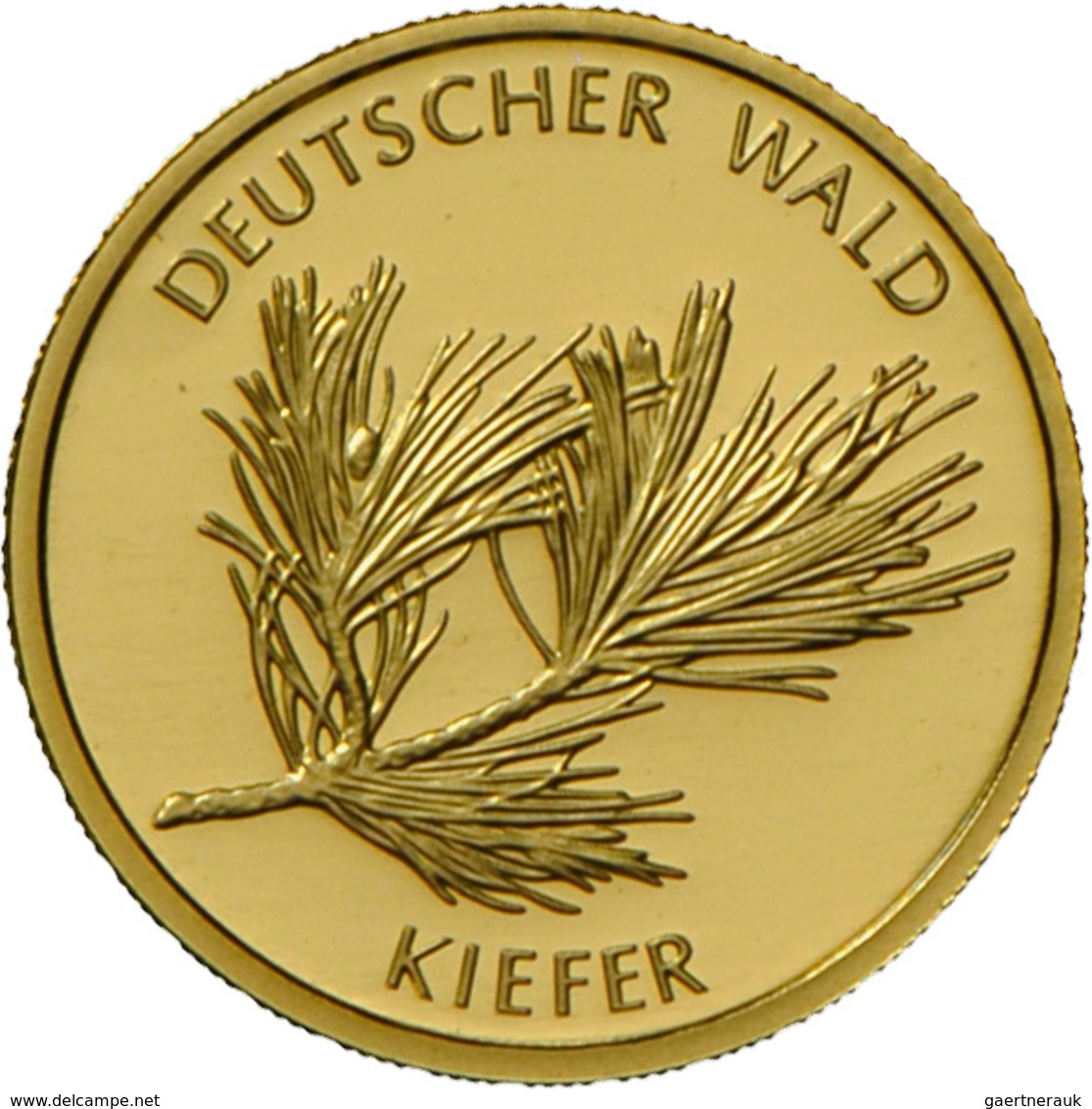 Deutschland - Anlagegold: 5 X 20 Euro Gold Serie Deutscher Wald 2010 - 2014: (Eiche, Buche, Fichte, - Allemagne