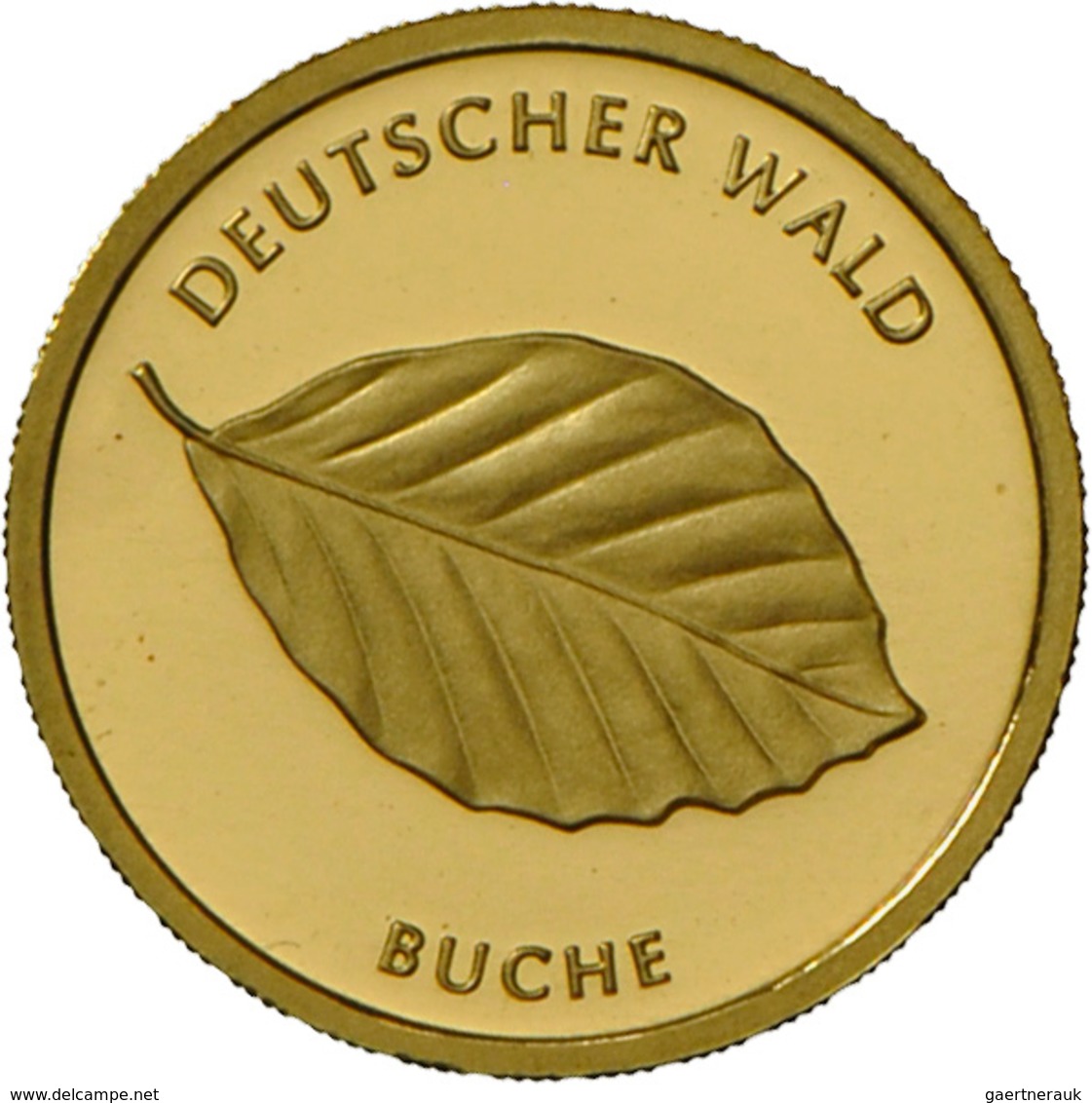 Deutschland - Anlagegold: 5 X 20 Euro Gold Serie Deutscher Wald 2010 - 2014: (Eiche, Buche, Fichte, - Allemagne