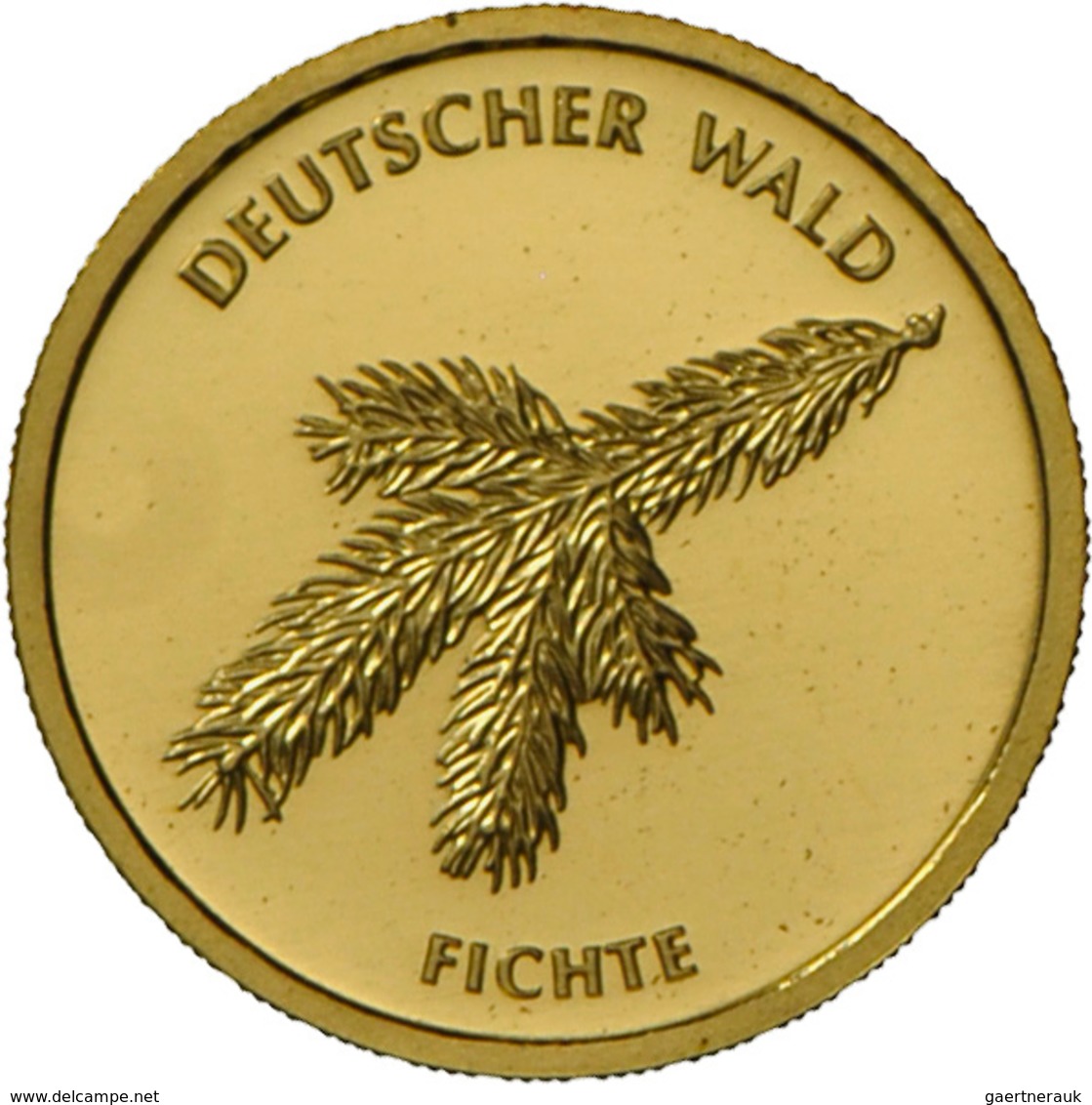 Deutschland - Anlagegold: 5 X 20 Euro 2012 Fichte (A,D,F,G,J), Jaeger 572. Jede Münze Wiegt 3,89 G 9 - Germania