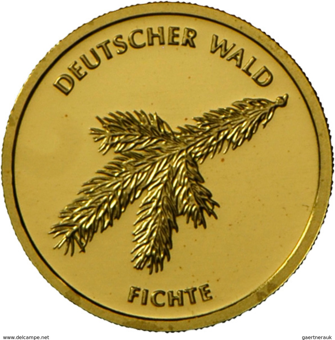 Deutschland - Anlagegold: 5 X 20 Euro 2012 Fichte (A,D,F,G,J), Jaeger 572. Jede Münze Wiegt 3,89 G 9 - Alemania