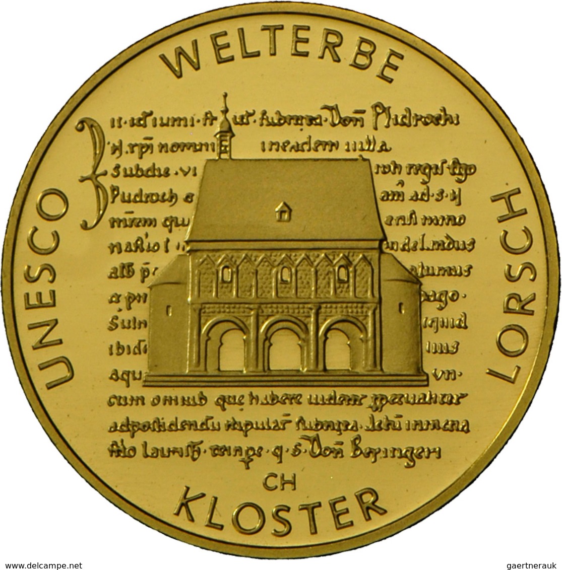 Deutschland - Anlagegold: 4 X 100 Euro 2014 Kloster Lorsch (D,G,G,J) In Originalkapsel, Mit Zertifik - Germania