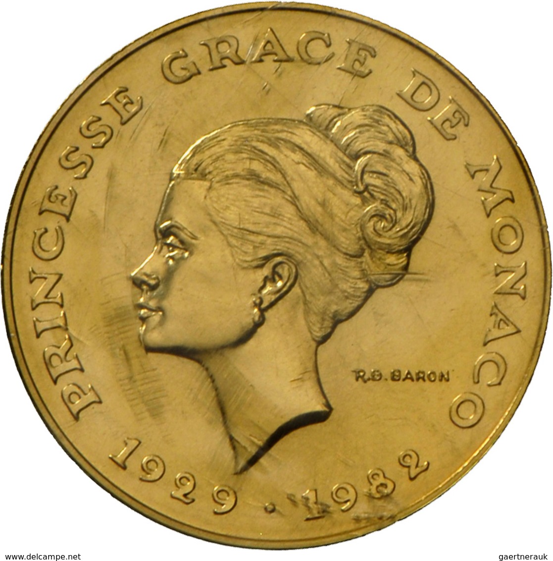 Monaco: Rainier II. 1949-2005: Lot 3 X 10 Francs 1982 ESSAI Fürstin Gracia Patricia (Grace Kelly) In - Monaco