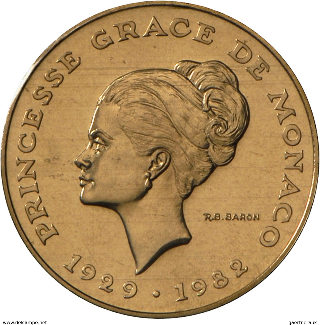 Monaco: Rainier II. 1949-2005: Lot 3 X 10 Francs 1982 ESSAI Fürstin Gracia Patricia (Grace Kelly) In - Mónaco