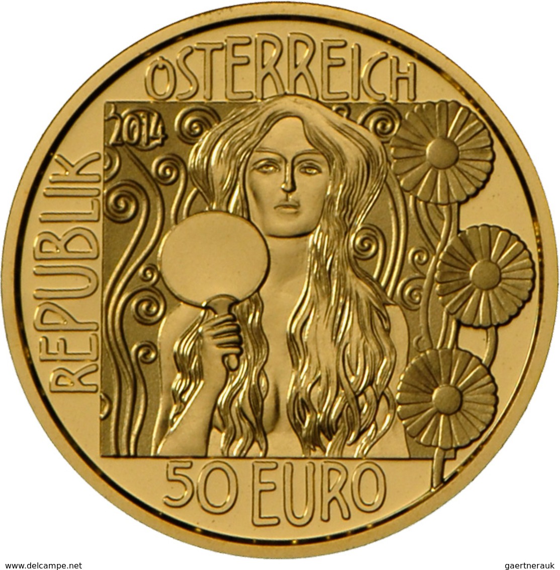 Österreich - Anlagegold: Lot 4 Goldmünzen: 50 Euro 2012 Adele Bloch-Bauer I. (2x) 10,14 g, 986/1000