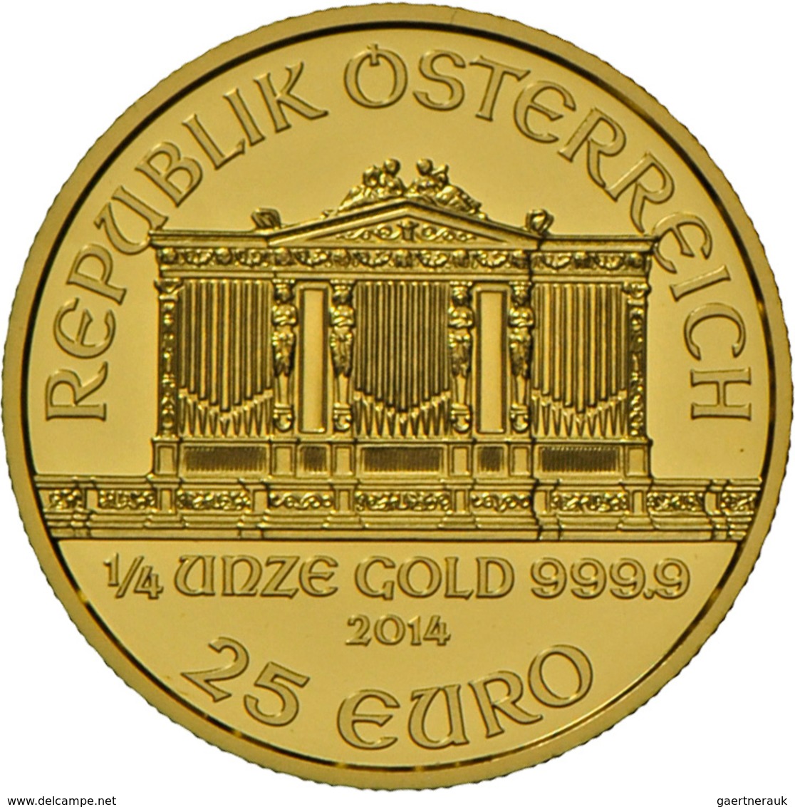 Österreich - Anlagegold: Goldsatz Zu 25 Euro Und 100 Euro 2014: 25 Jahre Wiener Philharmoniker: Limi - Austria