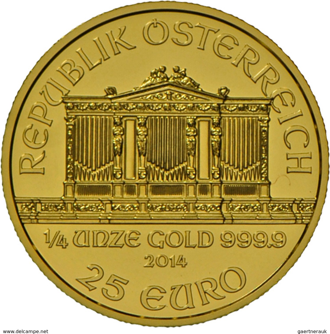 Österreich - Anlagegold: Goldsatz Zu 25 Euro Und 100 Euro 2014: 25 Jahre Wiener Philharmoniker: Limi - Austria
