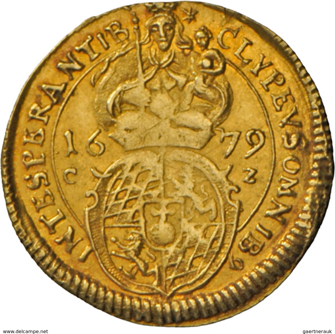 Altdeutschland Und RDR Bis 1800: Bayern, Ferdinand Maria 1651-1679: Goldgulden 1679, 3,15 G, Friedbe - Autres & Non Classés