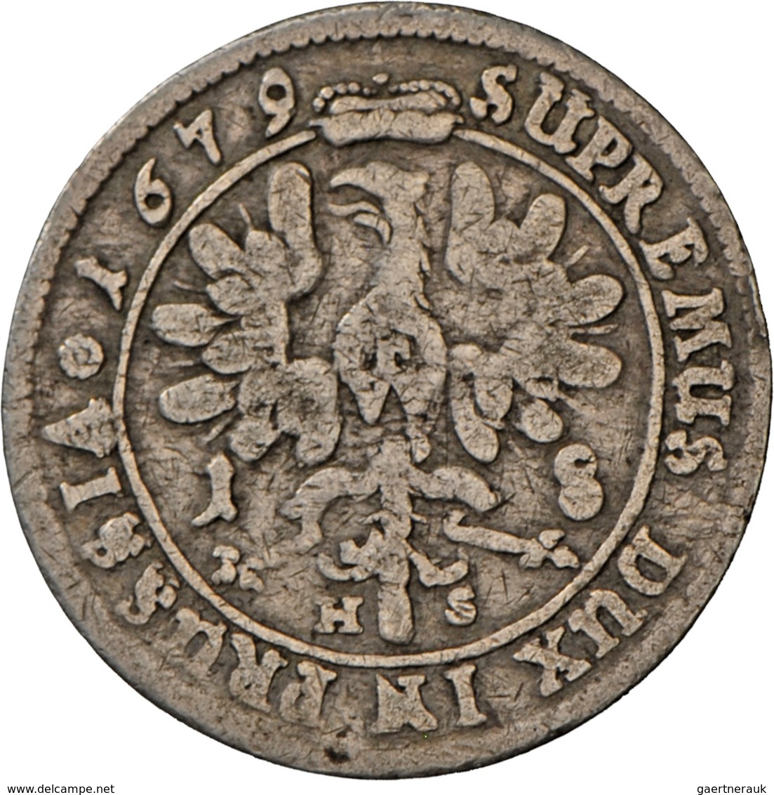 Altdeutschland Und RDR Bis 1800: Brandenburg-Preußen, Friedrich III. 1688-1701: Lot 2 Stück; 18 Grös - Autres & Non Classés