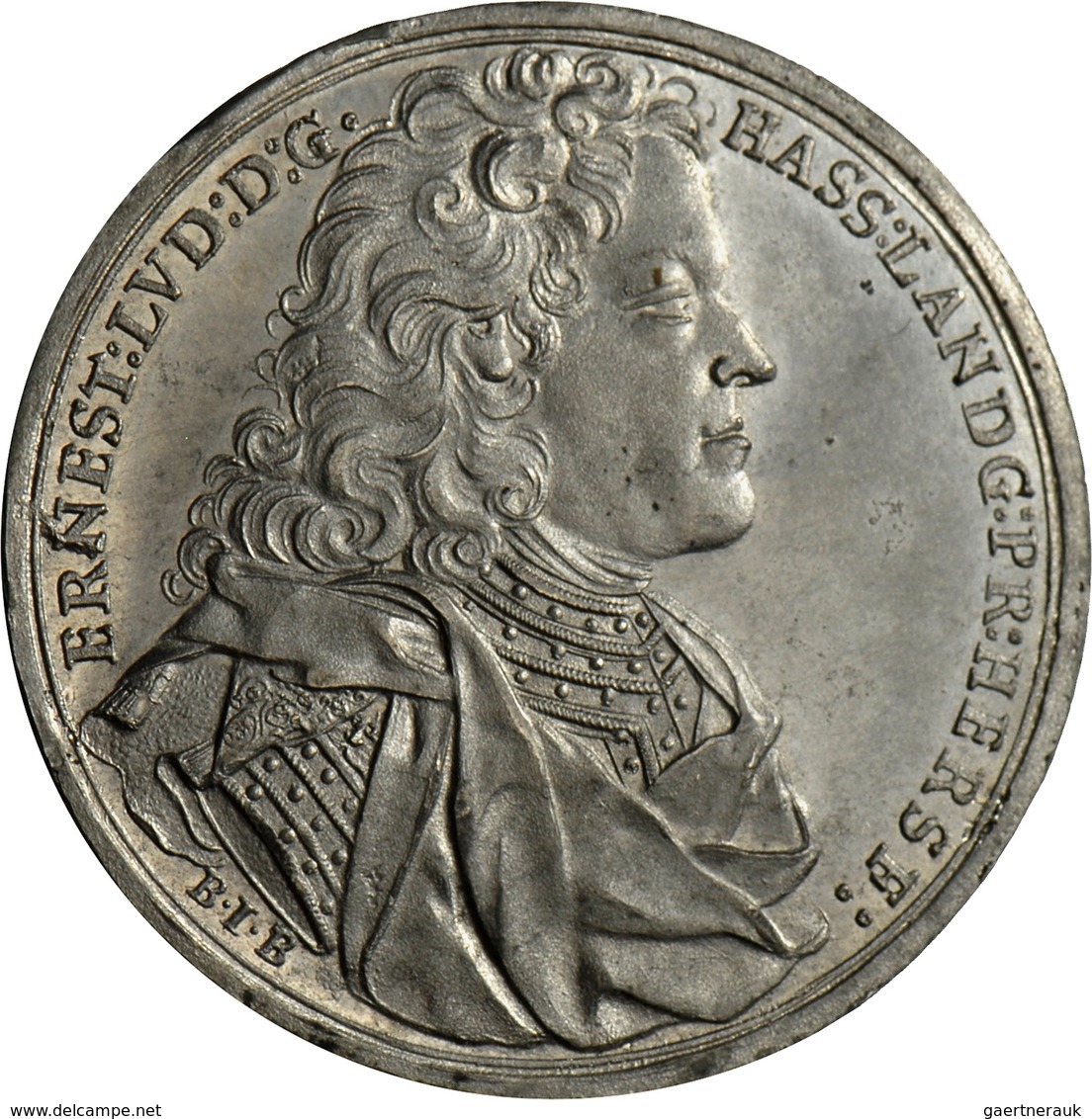 Altdeutschland Und RDR Bis 1800: Hessen-Darmstadt, Lot 5 Medaillen; Ernst Ludwig 1678-1739: Zinnabsc - Autres & Non Classés