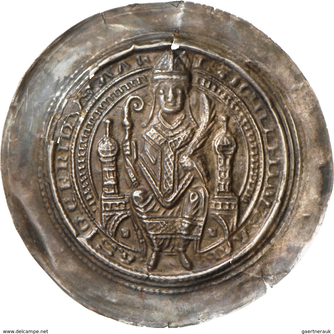 Altdeutschland Und RDR Bis 1800: Hessen-Hersfeld Abtei, Siegfried 1180-1200: Brakteat (1190); 44 Mm, - Autres & Non Classés