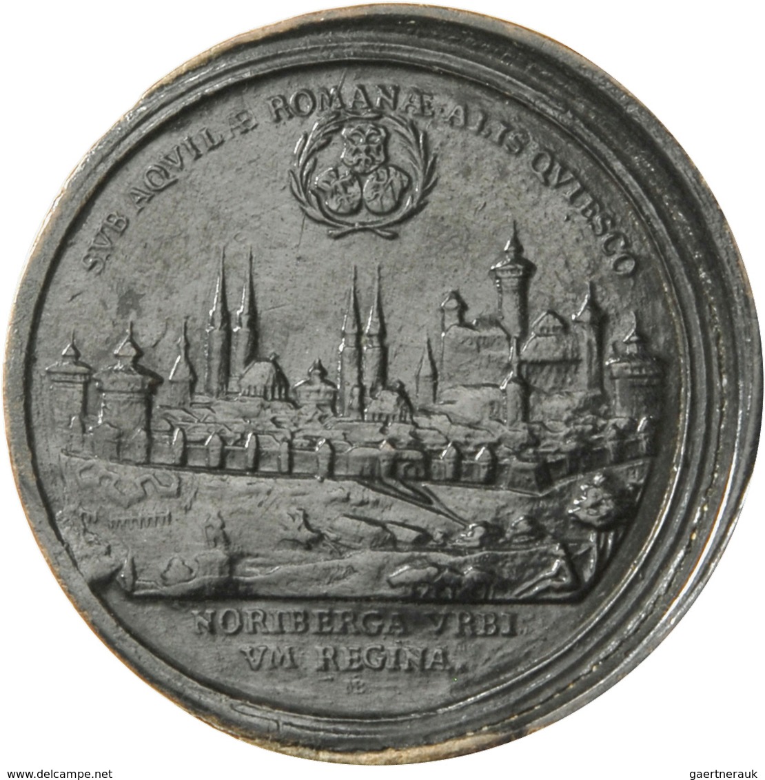 Altdeutschland und RDR bis 1800: Nürnberg: Satz von 30 runden, hölzernen Brettsteinen, gefertigt in