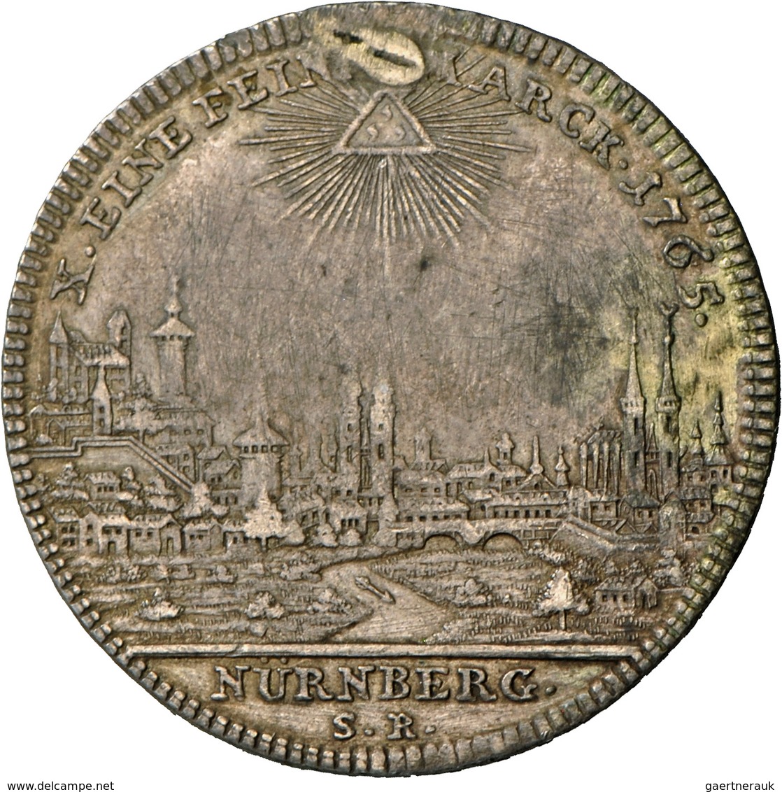 Altdeutschland Und RDR Bis 1800: Nürnberg, Stadt: Taler 1765 Mit Titel Joseph II. Stadtansicht / Rei - Altri & Non Classificati