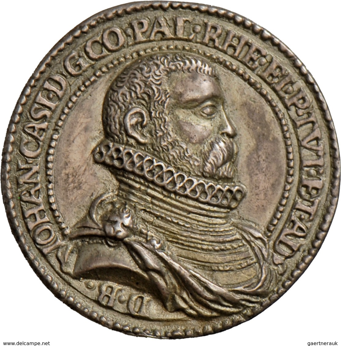 Altdeutschland Und RDR Bis 1800: Pfalz-Kurlinie, Johann Casimir 1576-1592: Silbermedaille 1588 Von D - Autres & Non Classés