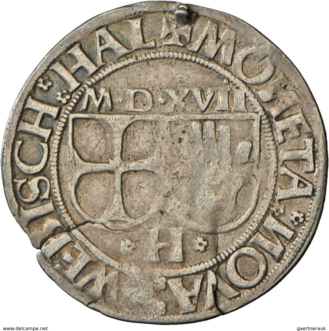 Altdeutschland Und RDR Bis 1800: Schwäbisch Hall: Lot 3 Stück; Batzen 1517, Mit Titel Maximilian, Ra - Autres & Non Classés