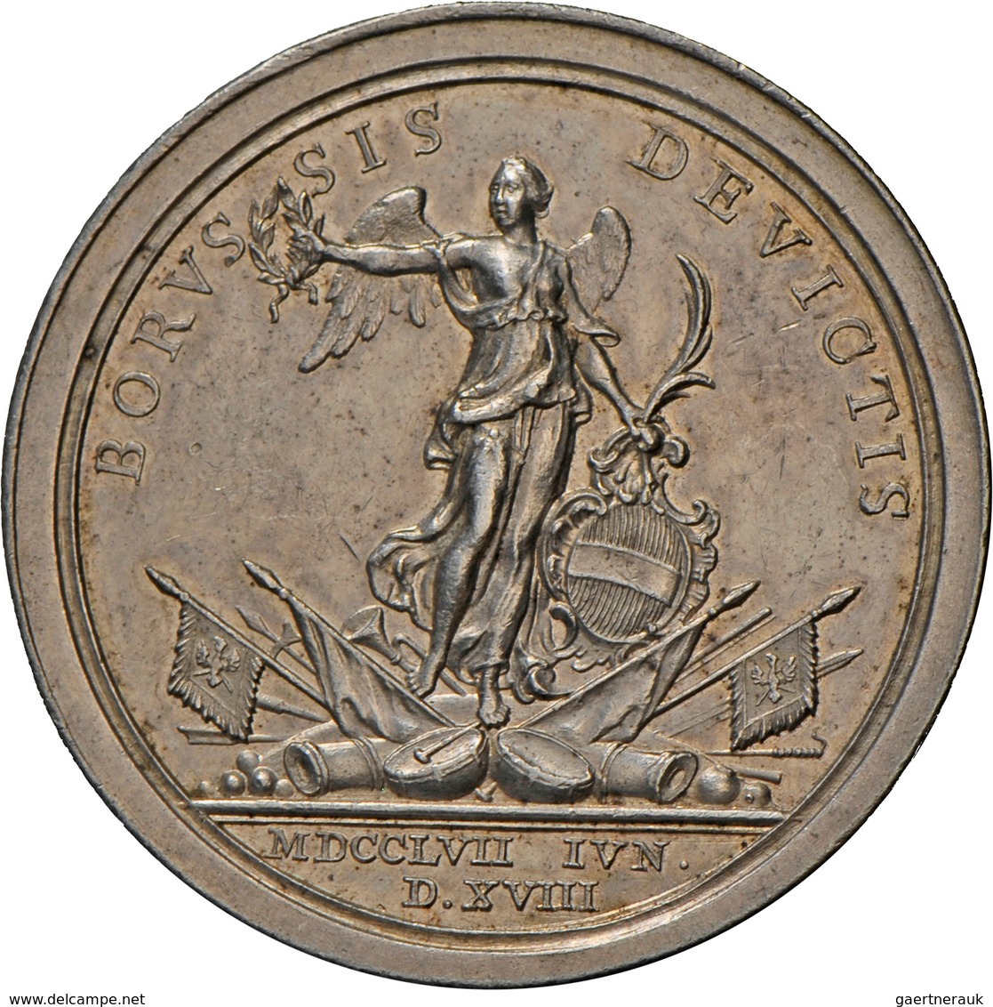 Haus Habsburg: Maria Theresia 1740-1780 Und Franz I. Von Lothringen 1745-1765: Silbermedaille 1757 A - Autres – Europe
