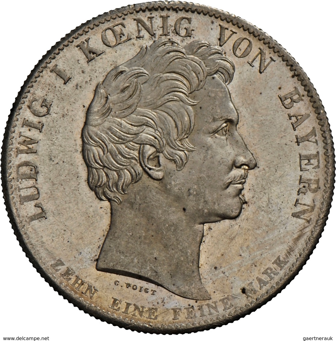 Bayern: Ludwig I. 1825-1848: Taler 1835, Denkmal König Maximilian Joseph / Verkürzter Zepter. 27,99 - Autres & Non Classés