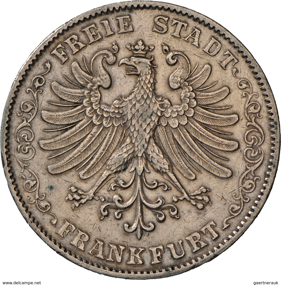 Frankfurt Am Main: Frankfurt A.M., Freie Stadt 1815-1866: Doppeltaler 1846 (3 1/2 Gulden), AKS 2, Ja - Otros & Sin Clasificación