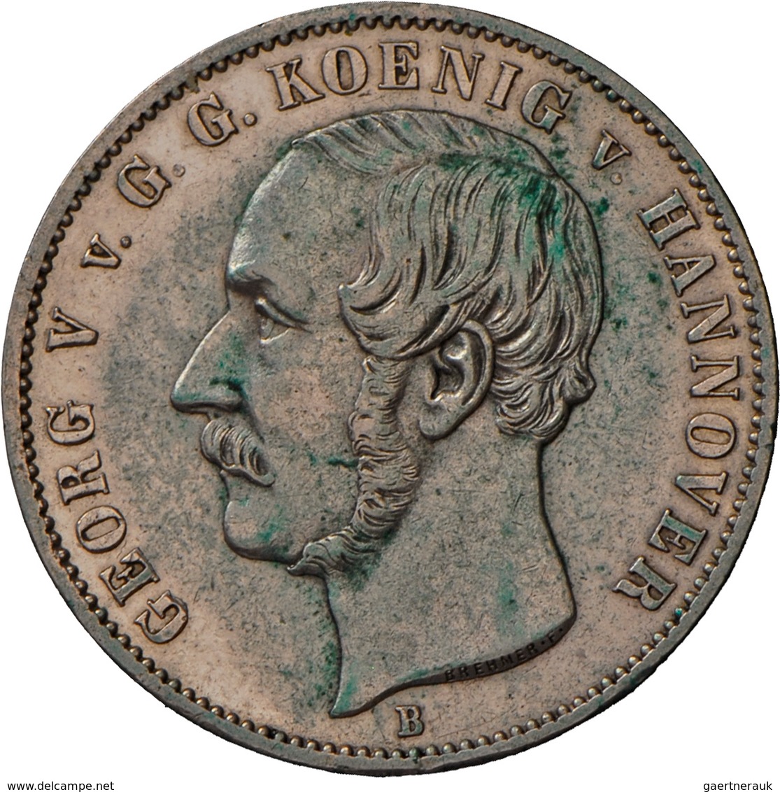 Hannover: Lot 2 Stück; Ernst August 1837-1851, Taler 1838 A Und Georg V. 1851-1866, Ausbeutetaler 18 - Autres & Non Classés