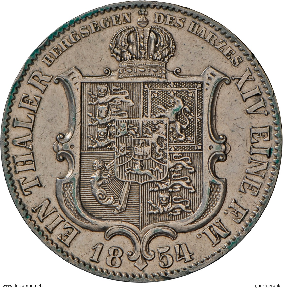 Hannover: Lot 2 Stück; Ernst August 1837-1851, Taler 1838 A Und Georg V. 1851-1866, Ausbeutetaler 18 - Autres & Non Classés