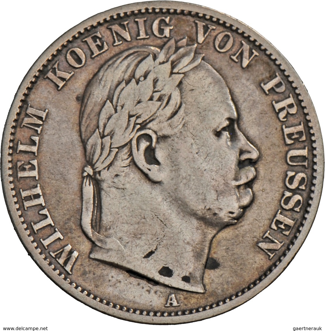 Preußen: Wilhelm I. 1861-1888, LOT 3 Münzen: Krönungstaler 1861 (AKS 116), Vereinstaler 1866 (AKS 99 - Autres & Non Classés