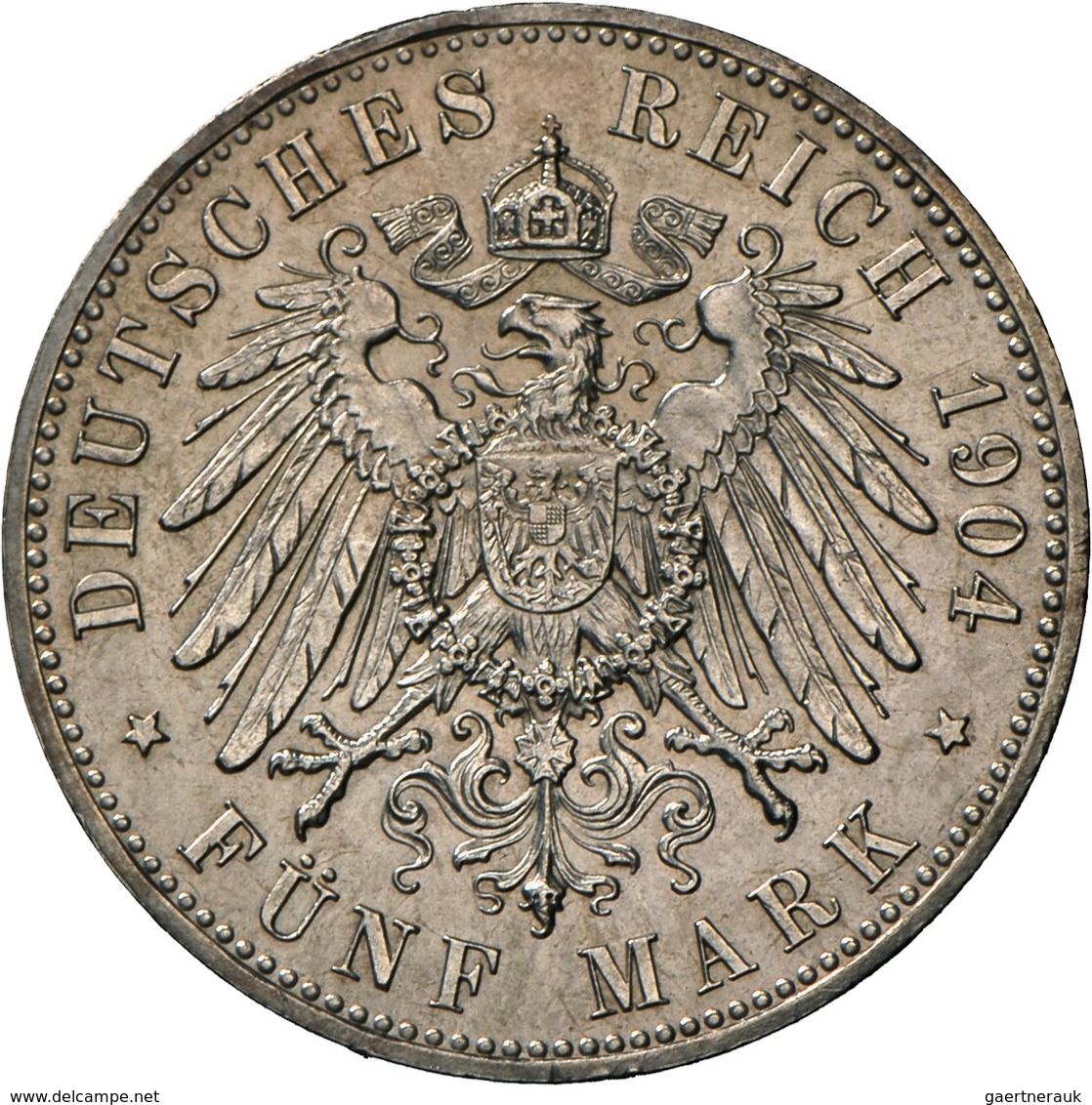 Hessen: Ernst Ludwig 1892-1918: 2 Mark 1904 A + 5 Mark 1904 A, Zum 400. Geb. Philipps Des Großmütige - Taler Et Doppeltaler
