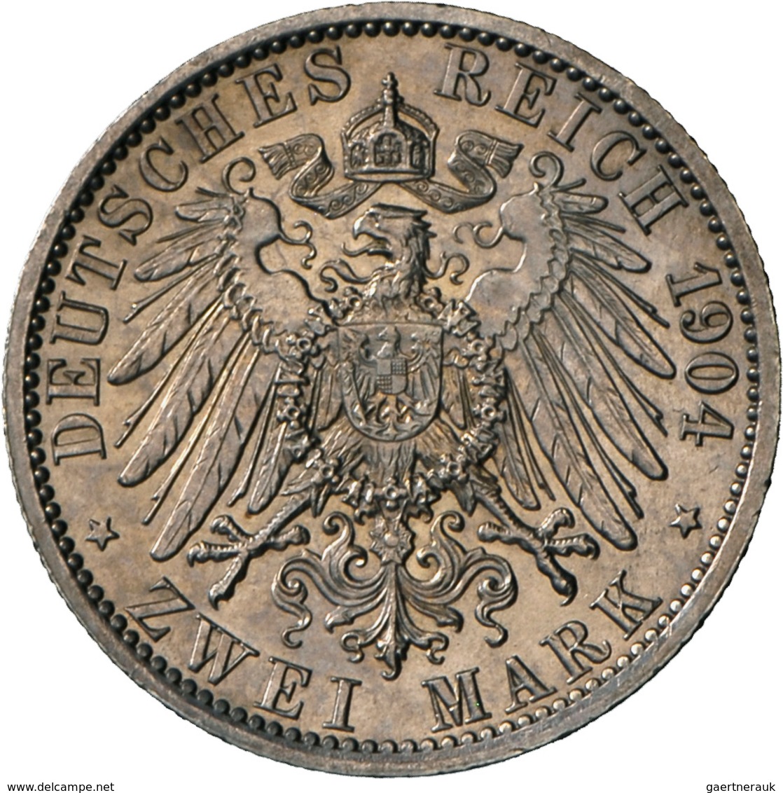 Hessen: Ernst Ludwig 1892-1918: 2 Mark 1904 A + 5 Mark 1904 A, Zum 400. Geb. Philipps Des Großmütige - Taler Et Doppeltaler