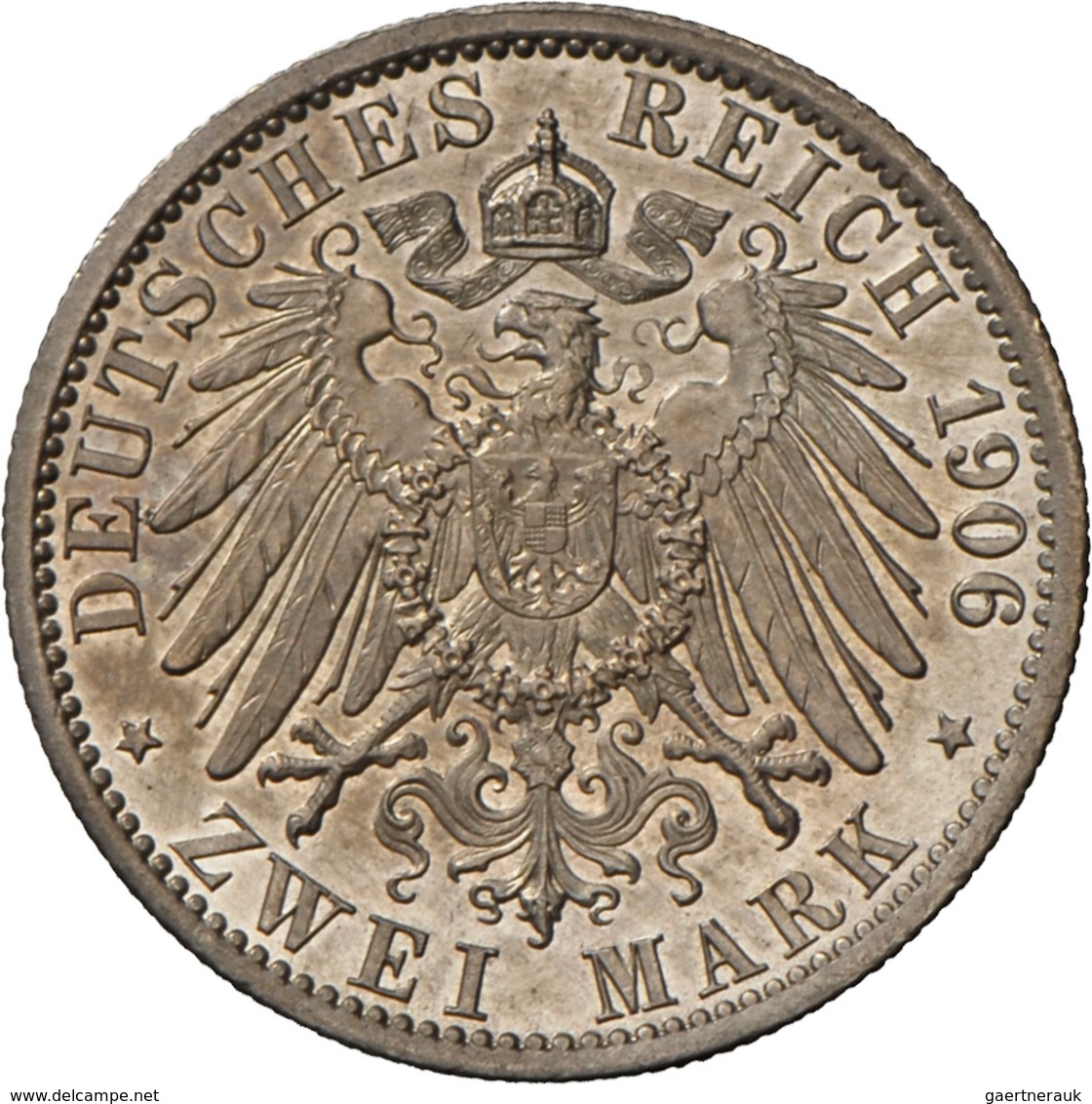 Lippe: Leopold IV. 1905-1918: 2 Mark 1906 A, Jaeger 78, Vorzüglich. - Taler Et Doppeltaler