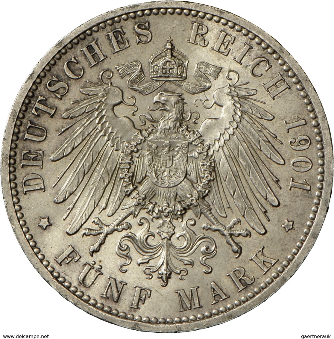 Preußen: Wilhelm II. 1888-1918: Lot 2 Stück; 5 Mark 1901 + 5 Mark 1914 A, Jaeger 106, 114, Vorzüglic - Taler Et Doppeltaler