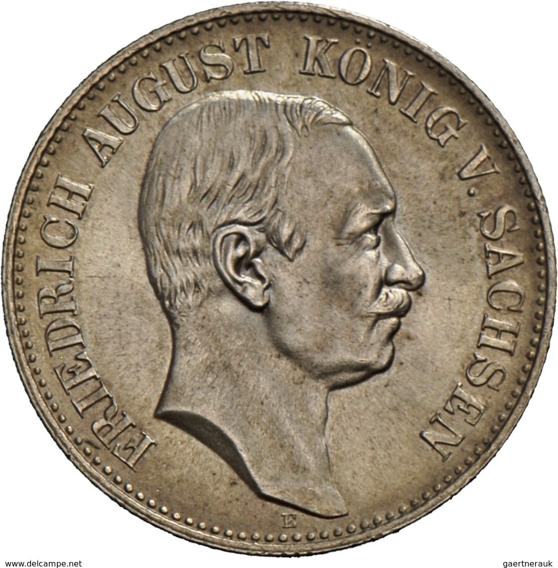 Sachsen: Friedrich August III. 1904-1918: 2 Mark 1906 E, Jaeger 134, Vorzüglich - Stempelglanz. - Taler Et Doppeltaler