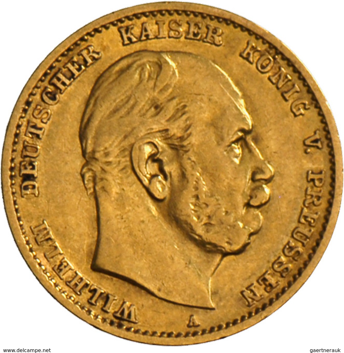Preußen: Wilhelm I. 1861-1888: 10 Mark 1878 A, Jaeger 245, 3,92 G, 900/1000 Gold, Sehr Schön. - Monedas En Oro